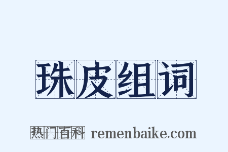 珠皮组词是什么意思的图片